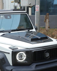 Mercedes Benz G-Class G63 AMG G550 W463A W464 2019 2020 2021 2022 2023 2024 with Aftermarket Parts - BRBS B800 Style Hood Bonnet Dry Pre-preg Carbon Fiber from DuPont Tech