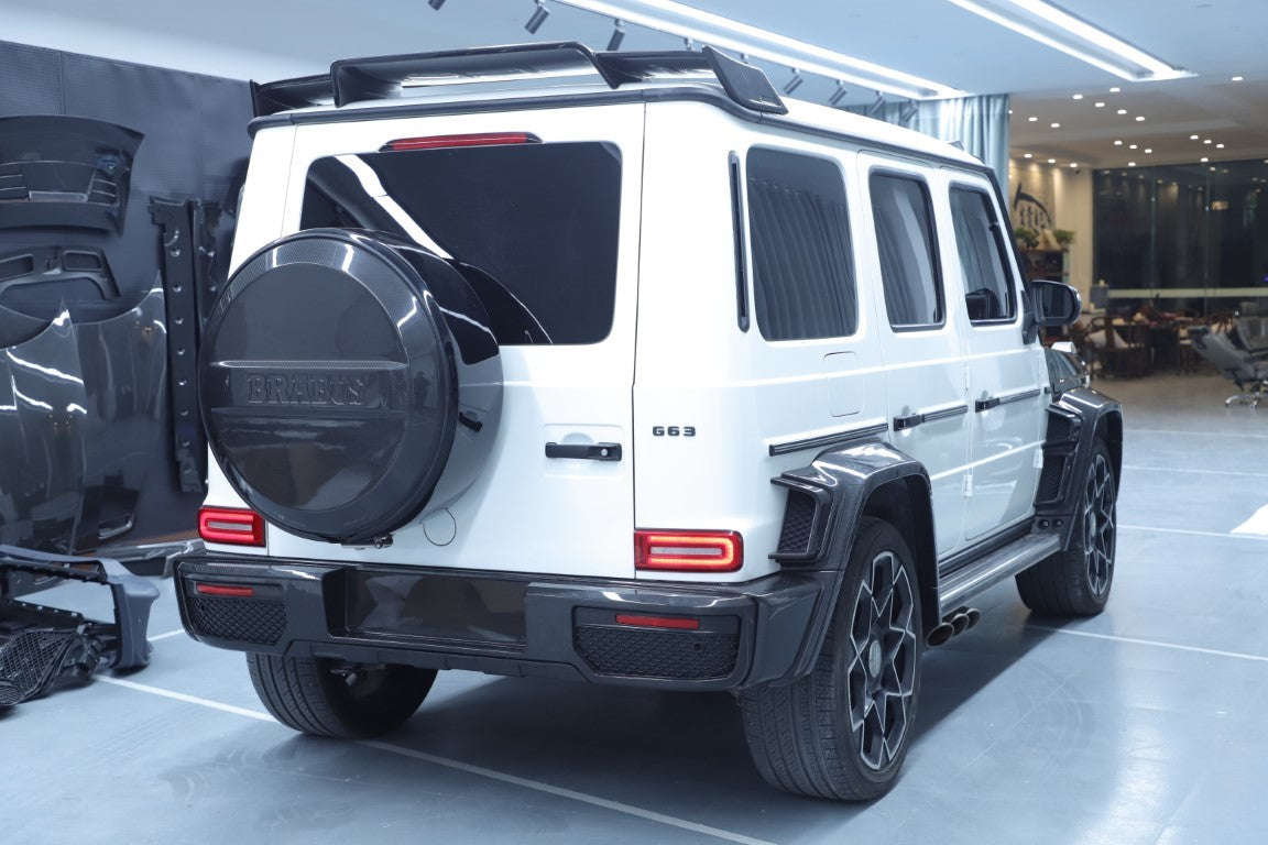 Mercedes Benz G-Class G63 AMG G550 W463A W464 2019 2020 2021 2022 2023 2024 with Aftermarket Parts - BRBS B800 Style Rear Bumper Dry Pre-preg Carbon Fiber from DuPont Tech