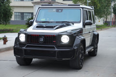 DuPont Tech BRBS B800 Style Front Grill for Mercedes Benz G-Class G63 AMG G550 W463A W464 2019-2024 Dry Pre-preg Carbon Fiber