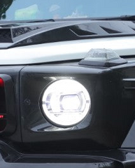 DuPont Tech BRBS B800 Style Headlight Bezel Surround Trim for Mercedes Benz G-Class G63 AMG G550 W463A W464 2019-2024 Dry Pre-preg Carbon Fiber