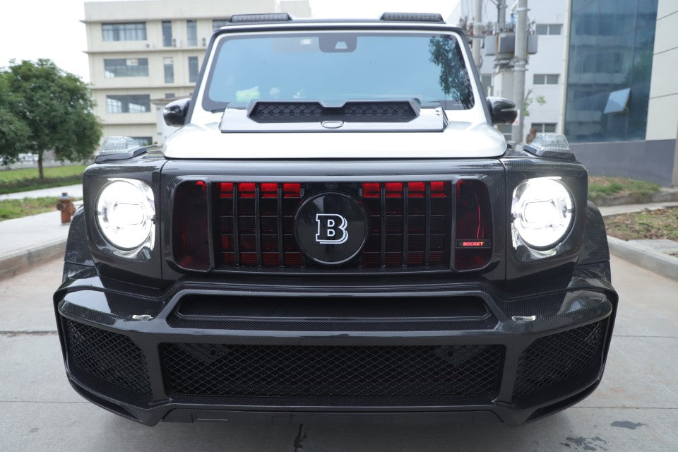 Mercedes Benz G-Class G63 AMG G550 W463A W464 2019-2024 Aftermarket Parts - DuPont Tech Headlight Bezel Surround Trim Dry Pre-preg Carbon Fiber