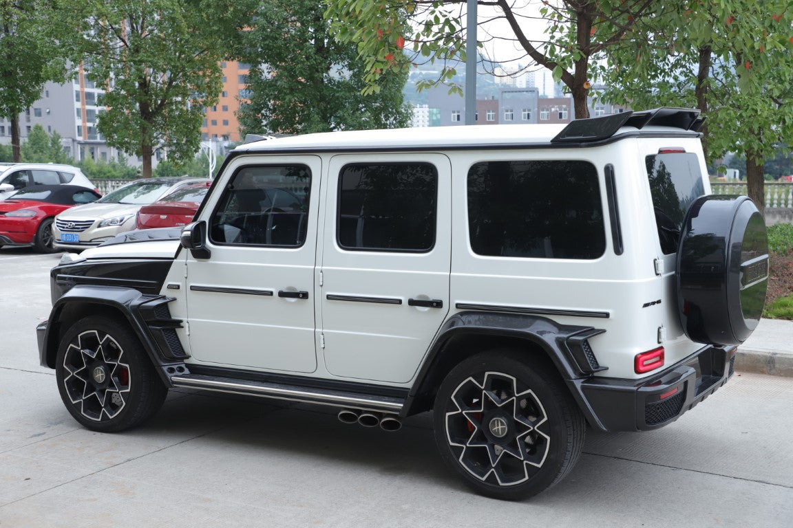 Mercedes Benz G-Class G63 AMG G550 W463A W464 2019 2020 2021 2022 2023 2024 with Aftermarket Parts - BRBS B800 Style Rear Wing Dry Pre-preg Carbon Fiber from DuPont Tech