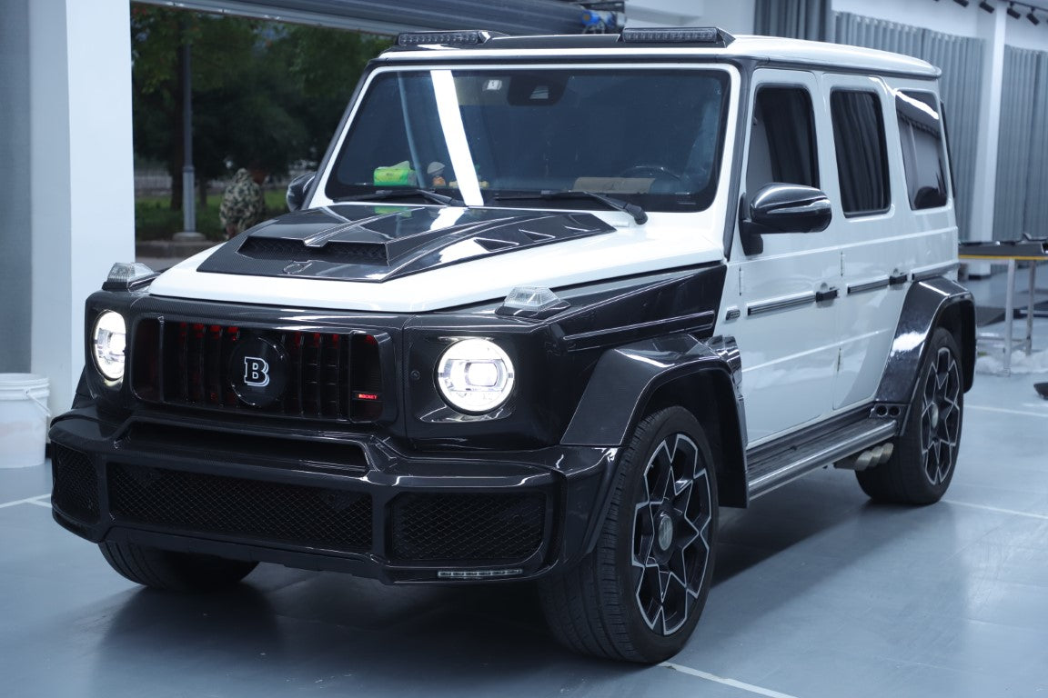Mercedes Benz G-Class G63 AMG G550 W463A W464 2019 2020 2021 2022 2023 2024 with Aftermarket Parts - BRBS B800 Style Front Fenders Dry Pre-preg Carbon Fiber from DuPont Tech