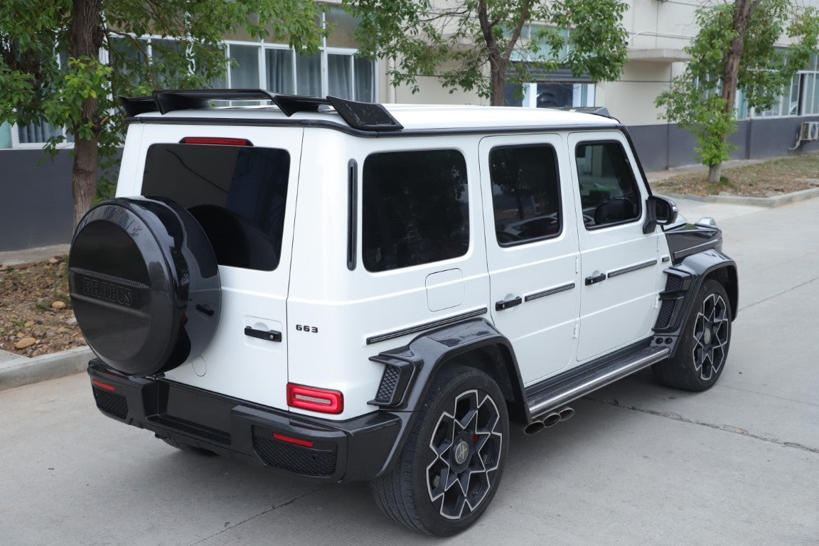 Mercedes Benz G-Class G63 AMG G550 W463A W464 2019 2020 2021 2022 2023 2024 with Aftermarket Parts - BRBS B800 Style Rear Wing Dry Pre-preg Carbon Fiber from DuPont Tech