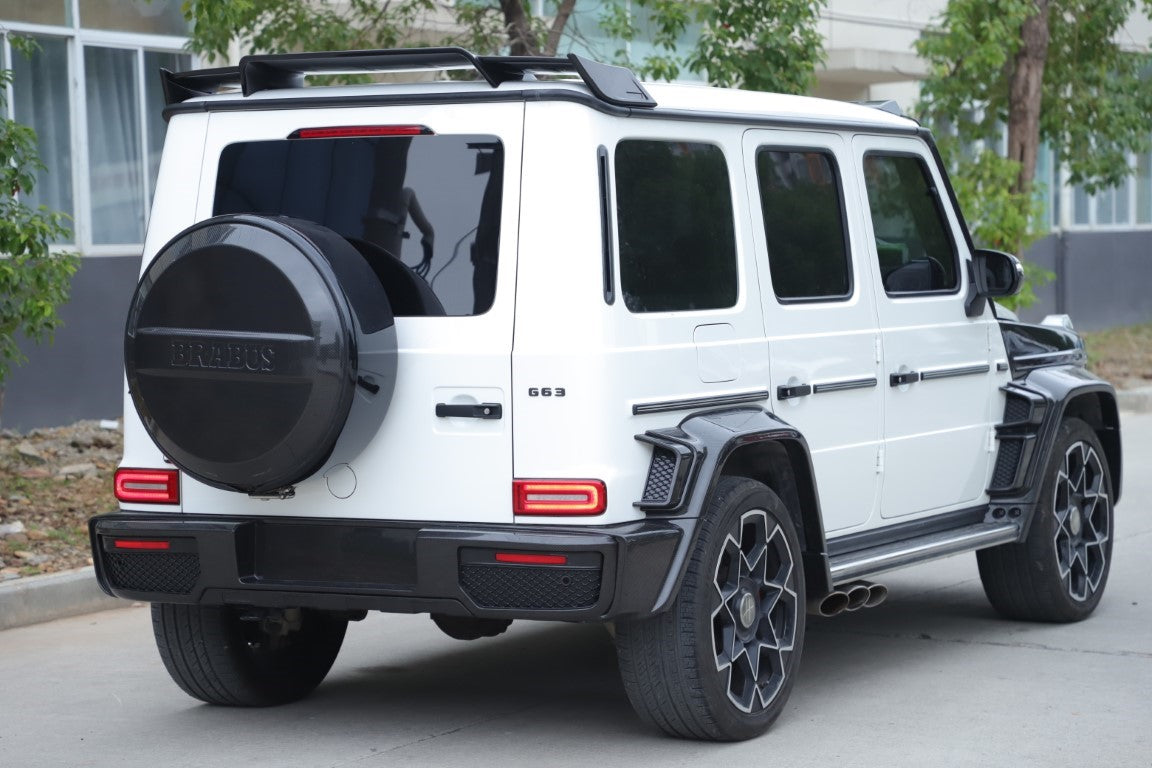 Mercedes Benz G-Class G63 AMG G550 W463A W464 2019 2020 2021 2022 2023 2024 with Aftermarket Parts - BRBS B800 Style Rear Wing Dry Pre-preg Carbon Fiber from DuPont Tech