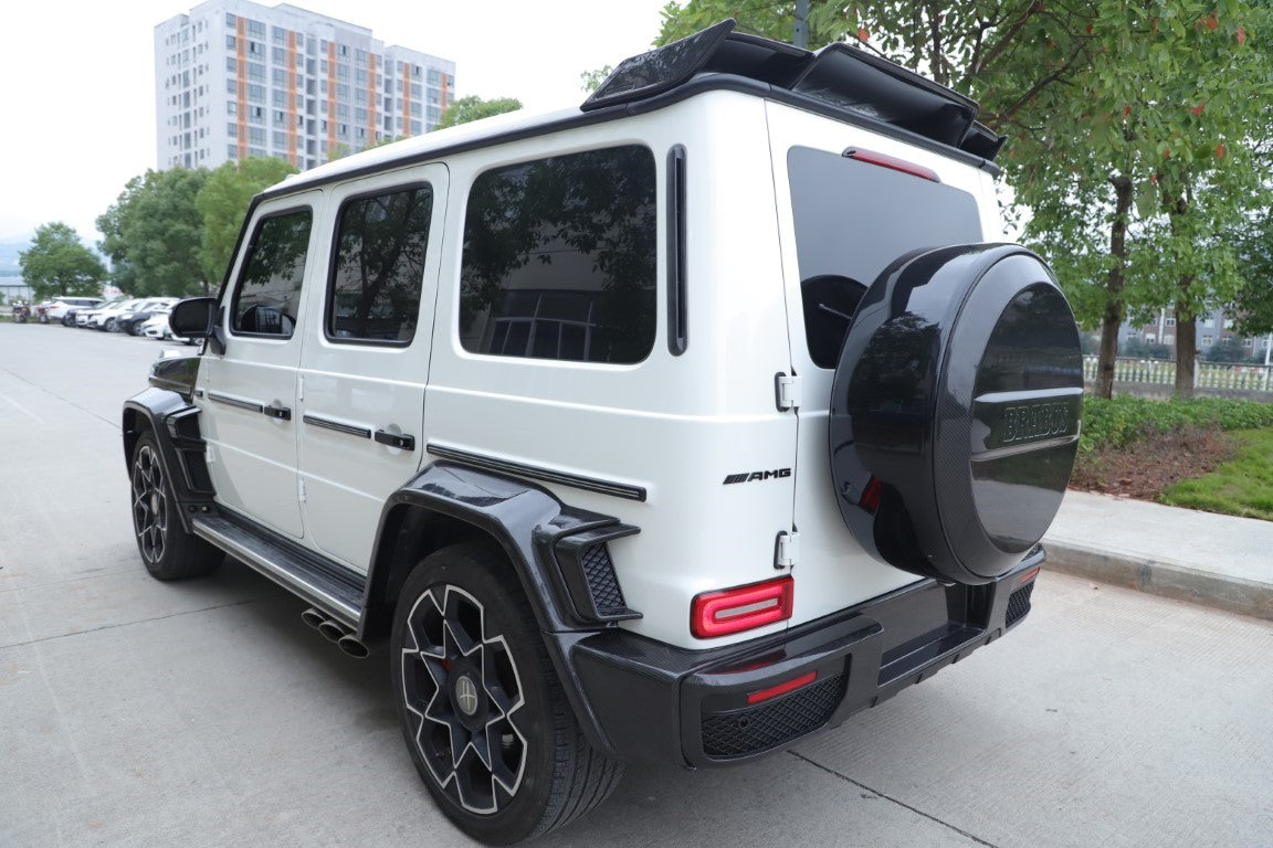 Mercedes Benz G-Class G63 AMG G550 W463A W464 2019 2020 2021 2022 2023 2024 with Aftermarket Parts - BRBS B800 Style Rear Wing Dry Pre-preg Carbon Fiber from DuPont Tech