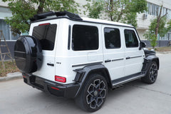 Mercedes Benz G-Class G63 AMG G550 W463A W464 2019 2020 2021 2022 2023 2024 with Aftermarket Parts - BRBS B800 Style Rear Wing Dry Pre-preg Carbon Fiber from DuPont Tech