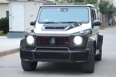 Mercedes Benz G-Class G63 AMG G550 W463A W464 2019 2020 2021 2022 2023 2024 with Aftermarket Parts - BRBS B800 Style Roof Mounted Light Bar LEDs Dry Pre-preg Carbon Fiber from DuPont Tech
