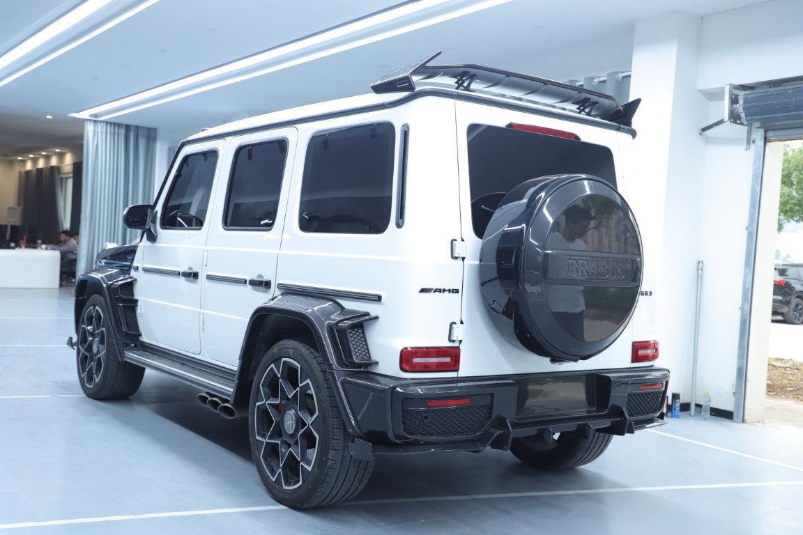 Mercedes Benz G-Class G63 AMG G550 W463A W464 2019 2020 2021 2022 2023 2024 with Aftermarket Parts - BRBS B900 Style Rear Wing Dry Pre-preg Carbon Fiber from DuPont Tech