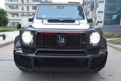 Mercedes Benz G-Class G63 AMG G550 W463A W464 2019 2020 2021 2022 2023 2024 with Aftermarket Parts - BRBS B800 Style Front Bumper Dry Pre-preg Carbon Fiber from DuPont Tech