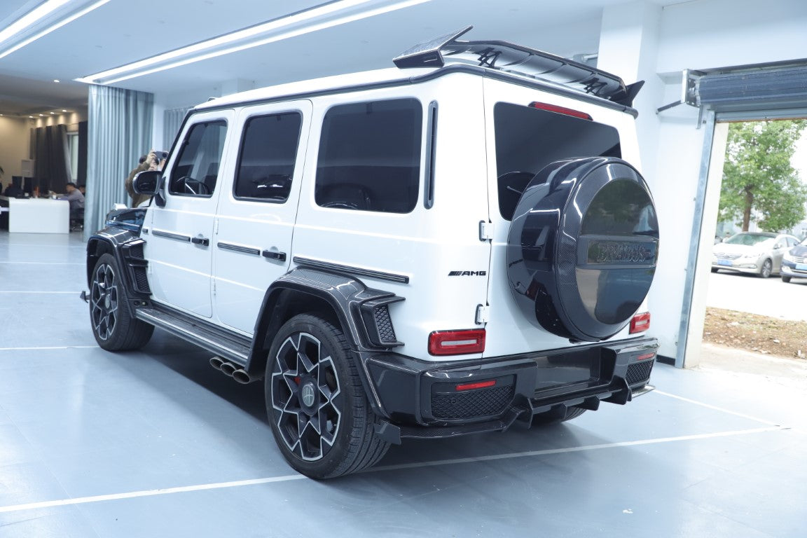 Mercedes Benz G-Class G63 AMG G550 W463A W464 2019 2020 2021 2022 2023 2024 with Aftermarket Parts - BRBS B900 Style Spare Tire Arch Dry Pre-preg Carbon Fiber from DuPont Tech
