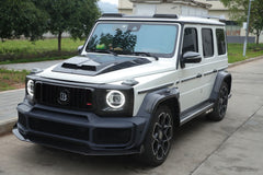 Mercedes Benz G-Class G63 AMG G550 W463A W464 2019 2020 2021 2022 2023 2024 with Aftermarket Parts - BRBS B800 Style Hood Bonnet Dry Pre-preg Carbon Fiber from DuPont Tech