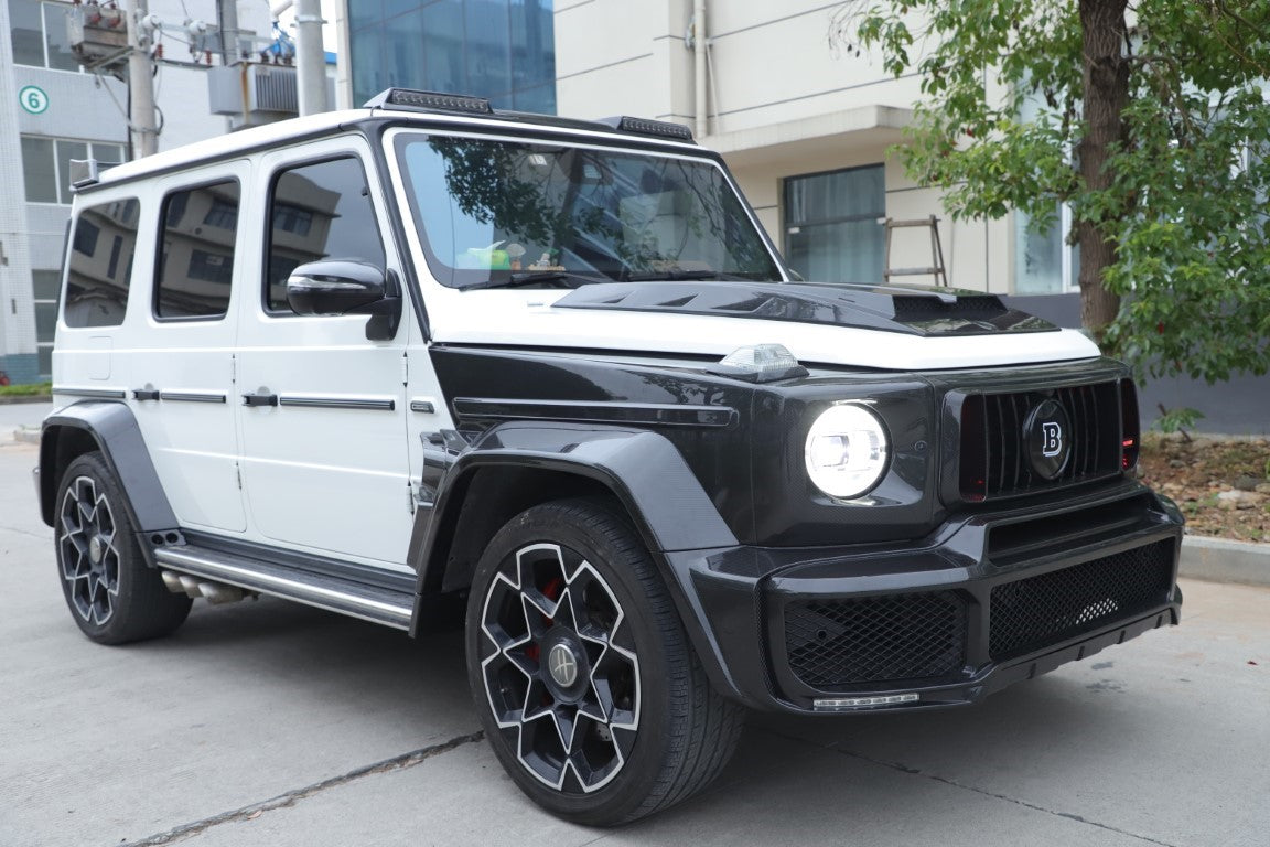 Mercedes Benz G-Class G63 AMG G550 W463A W464 2019 2020 2021 2022 2023 2024 with Aftermarket Parts - BRBS B900 Style Wheel Arches Dry Pre-preg Carbon Fiber from DuPont Tech