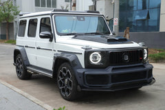 Mercedes Benz G-Class G63 AMG G550 W463A W464 2019 2020 2021 2022 2023 2024 with Aftermarket Parts - BRBS B900 Style Wheel Arches Dry Pre-preg Carbon Fiber from DuPont Tech