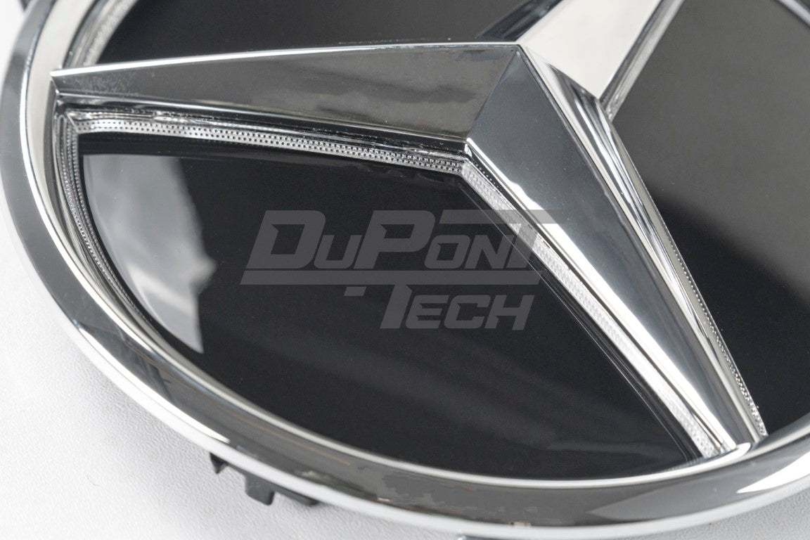 DuPont Tech V2 Silver Chrome Mercedes Benz Light Up Emblem Illuminated Star for CLS-Class CLS63S CLS63 AMG CLS550 CLS400 C218 X218 2012-2016 LED RGB