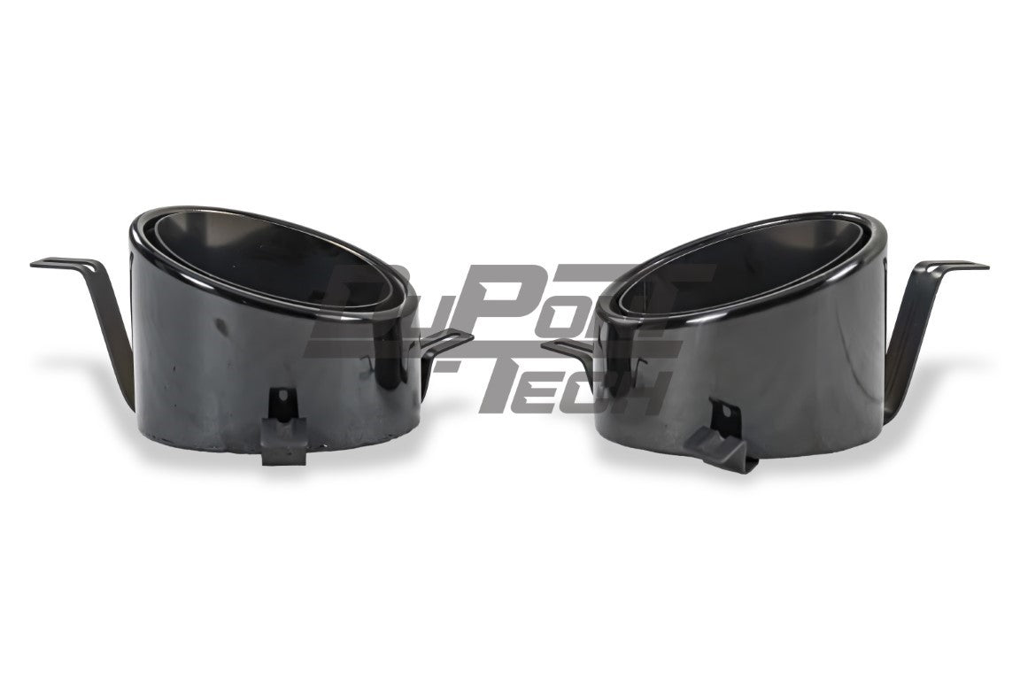  Porsche 911 991.2 Carrera 2017 2018 2019 with Aftermarket Parts - GT2RS Conversion Style Exhaust &amp; Tips Stainless Steel from DuPont Tech 