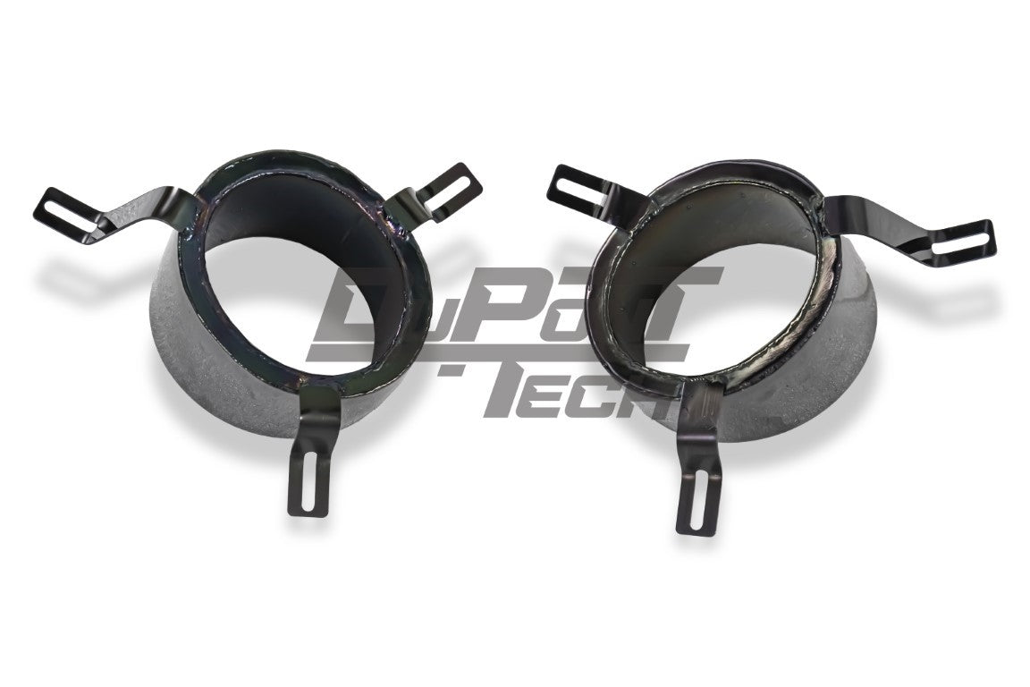  Porsche 911 991.2 Carrera 2017 2018 2019 with Aftermarket Parts - GT2RS Conversion Style Exhaust &amp; Tips Stainless Steel from DuPont Tech 