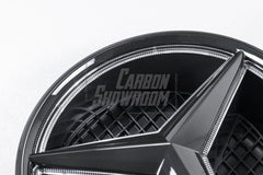 Mercedes Benz E-Class E53 AMG E450 A238 C238 Pre-Facelift 2018 2019 2020 with Aftermarket Parts - V1 Blacked Out Mercedes Benz Light Up Emblem Illuminated Star Light ABS from DuPont Tech
