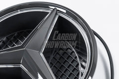 Mercedes Benz E-Class E53 AMG E450 A238 C238 Pre-Facelift 2018 2019 2020 with Aftermarket Parts - V1 Blacked Out Mercedes Benz Light Up Emblem Illuminated Star Light ABS from DuPont Tech