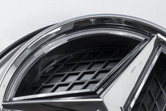 Mercedes Benz E-Class E63 E63S AMG E550 E400 E350 W212 Facelift 2014 2015 2016 with Aftermarket Parts - V1 Silver Chrome Mercedes Benz Light Up Emblem Illuminated Star Light ABS from DuPont Tech