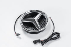 Mercedes Benz E-Class E63 E63S AMG E550 E400 E350 W212 Facelift 2014 2015 2016 with Aftermarket Parts - V1 Silver Chrome Mercedes Benz Light Up Emblem Illuminated Star Light ABS from DuPont Tech