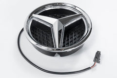 Mercedes Benz E-Class E63 E63S AMG E550 E400 E350 W212 Facelift 2014 2015 2016 with Aftermarket Parts - V1 Silver Chrome Mercedes Benz Light Up Emblem Illuminated Star Light ABS from DuPont Tech