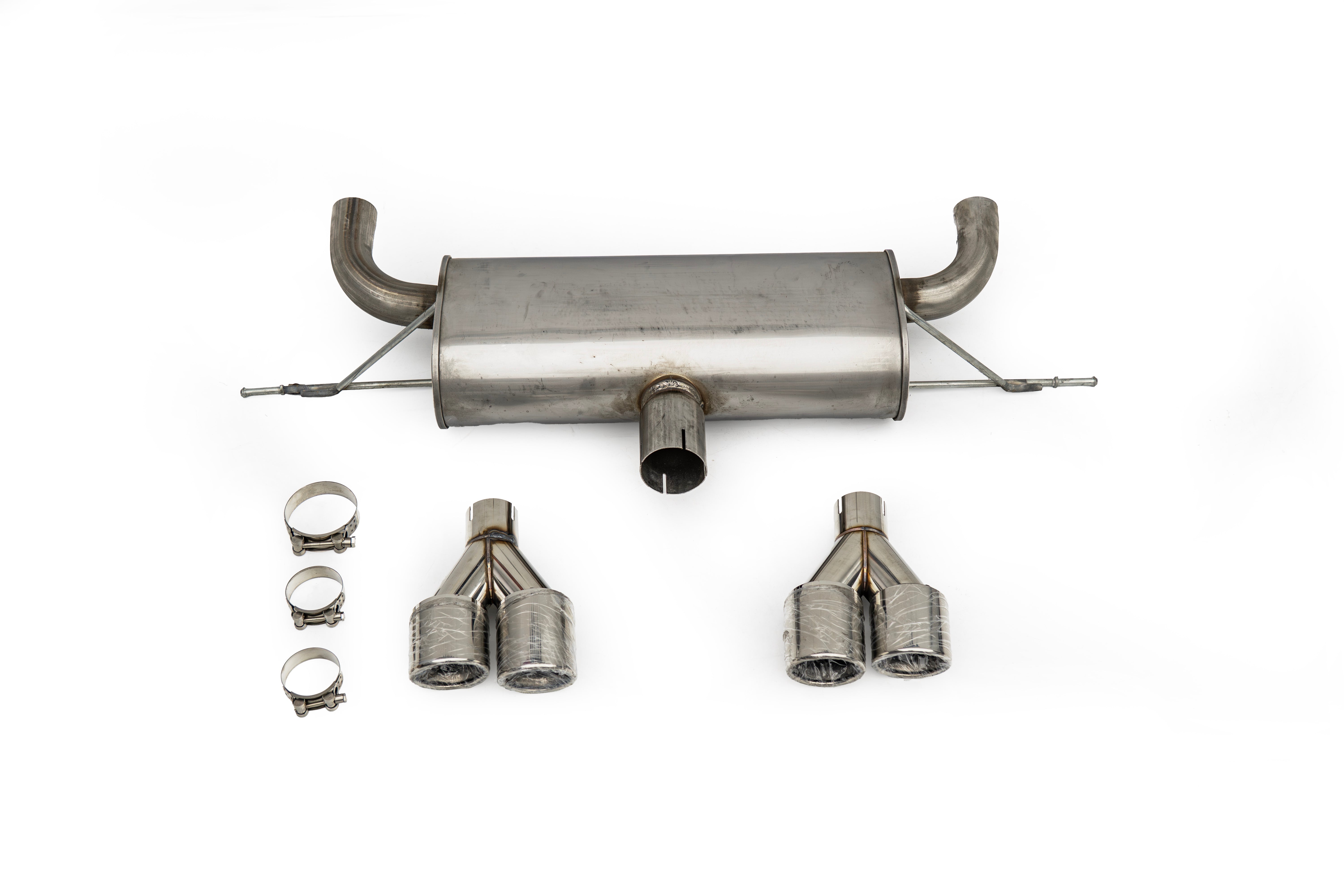 BMW X5 xDrive50i eDrive F15 (Both Fits Pre-LCI & LCI) 2014 2015 2016 2017 2018 with Aftermarket Parts - X5M Conversion Upgrade Style Exhaust Tips Stainless Steel from DuPont Tech