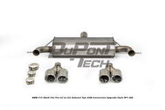 BMW X5 xDrive50i eDrive F15 (Both Fits Pre-LCI & LCI) 2014 2015 2016 2017 2018 with Aftermarket Parts - X5M Conversion Upgrade Style Exhaust Tips Stainless Steel from DuPont Tech