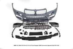 BMW X5 xDrive50i eDrive F15 (Both Fits Pre-LCI &  LCI) 2014 2015 2016 2017 2018 with Aftermarket Parts - X5M Conversion Upgrade Style Front Bumper PP Polypropylene from DuPont Tech