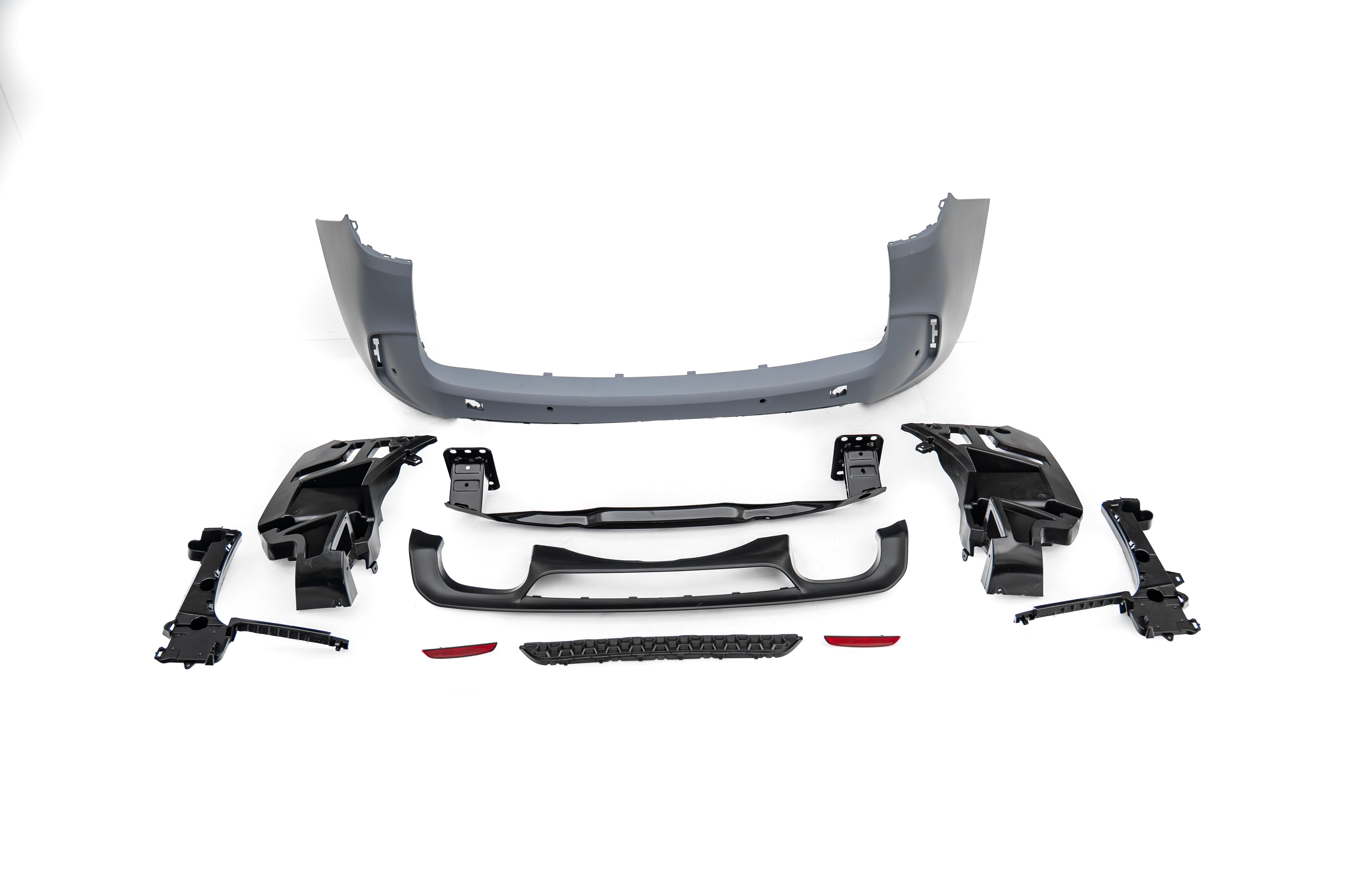 BMW X5 xDrive50i eDrive F15 (Both Fits Pre-LCI & LCI) 2014 2015 2016 2017 2018 with Aftermarket Parts - X5M Conversion Upgrade Style Rear Bumper PP Polypropylene from DuPont Tech