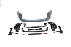BMW X5 xDrive50i eDrive F15 (Both Fits Pre-LCI & LCI) 2014 2015 2016 2017 2018 with Aftermarket Parts - X5M Conversion Upgrade Style Rear Bumper PP Polypropylene from DuPont Tech
