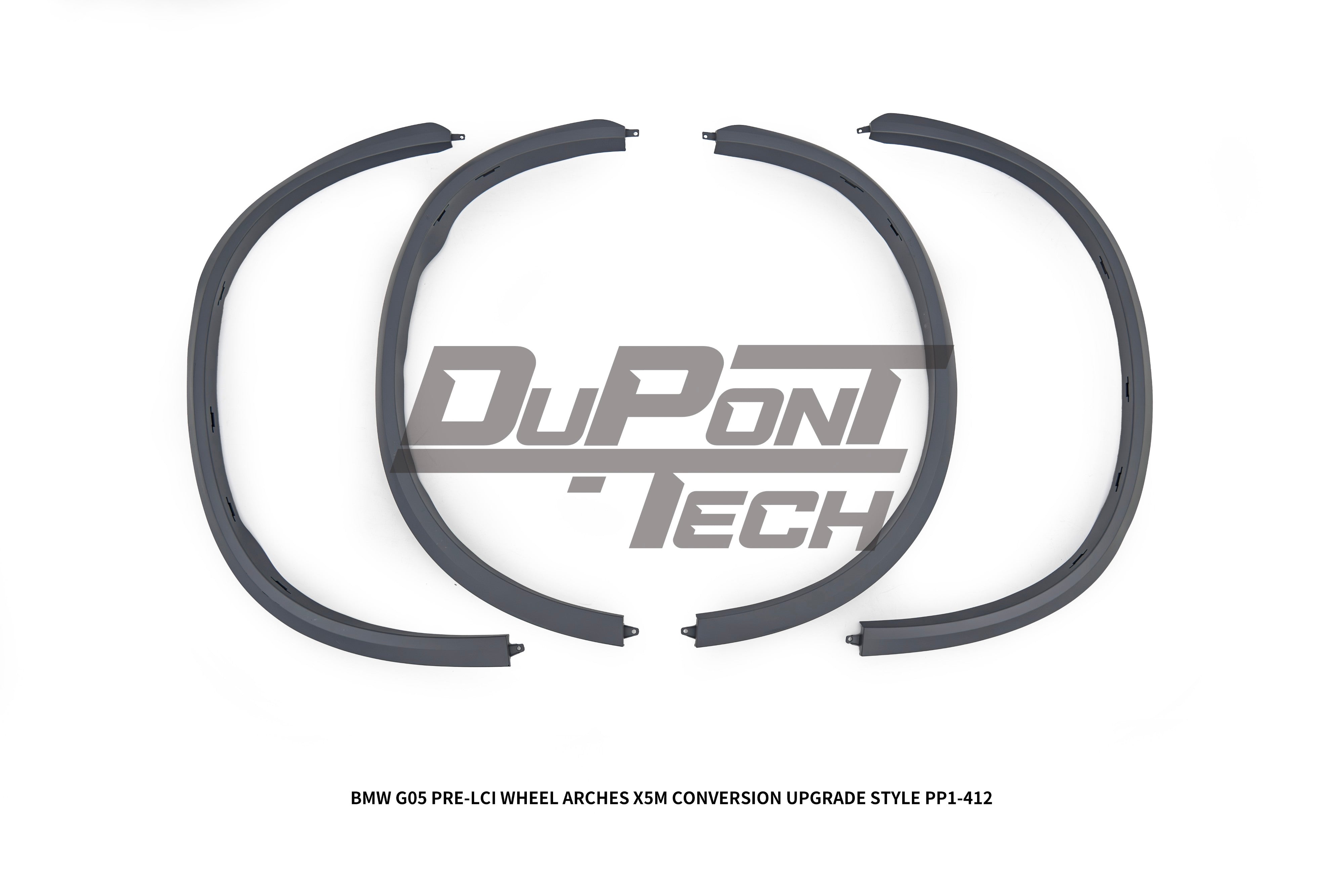 BMW X5 G05 M50i x/s Drive 40i Pre-LCI 2019 2020 2021 2022 2023 with Aftermarket Parts - X5M Conversion Upgrade Style Wheel Arches PP Polypropylene from DuPont Tech