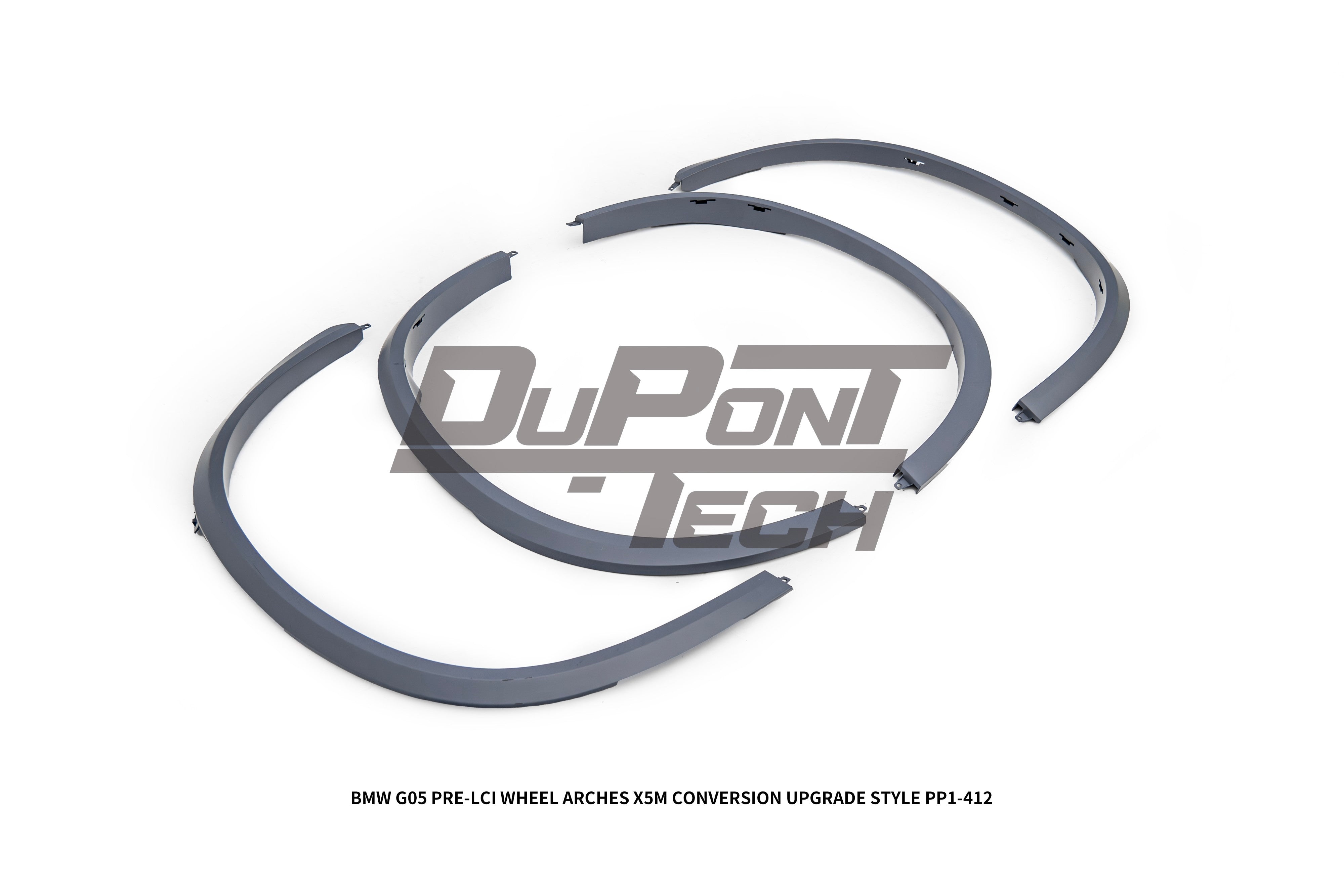 BMW X5 G05 M50i x/s Drive 40i Pre-LCI 2019 2020 2021 2022 2023 with Aftermarket Parts - X5M Conversion Upgrade Style Wheel Arches PP Polypropylene from DuPont Tech