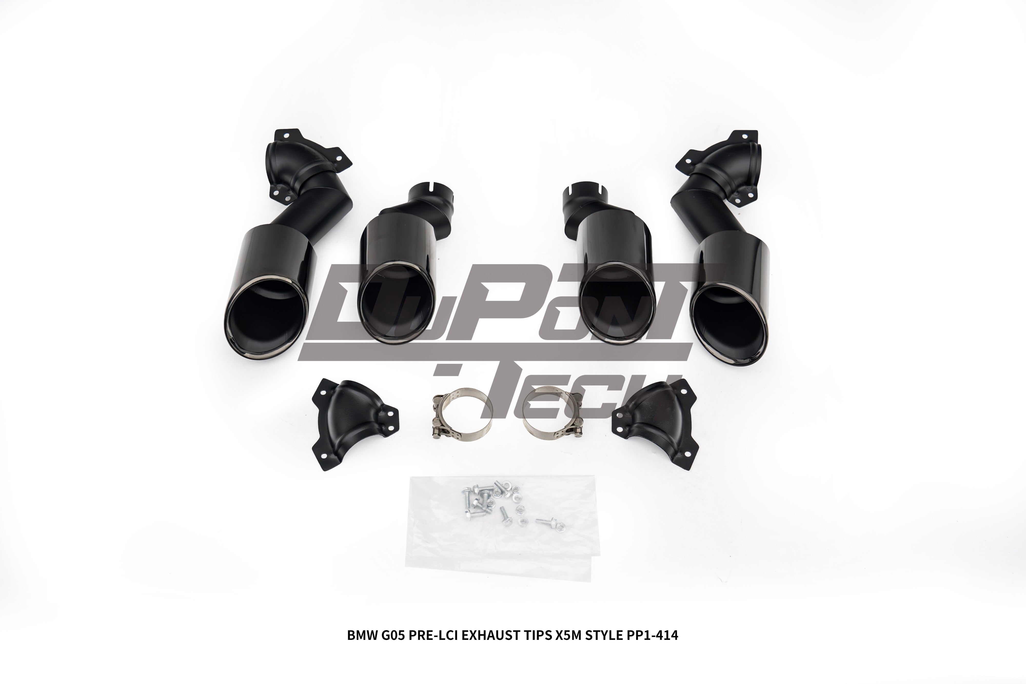 BMW X5 G05 M50i x/s Drive 40i Pre-LCI 2019 2020 2021 2022 2023 with Aftermarket Parts - X5M Style Exhaust Tips Stainless Steel from DuPont Tech