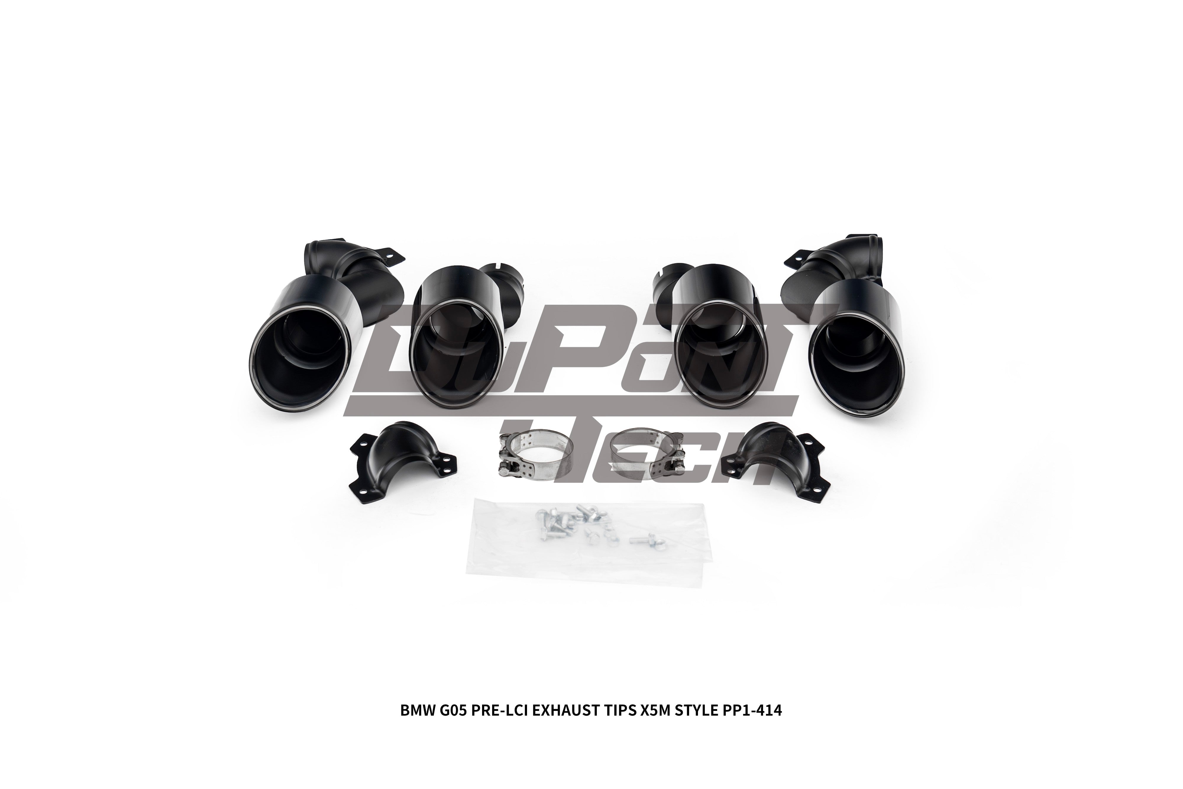 BMW X5 G05 M50i x/s Drive 40i Pre-LCI 2019 2020 2021 2022 2023 with Aftermarket Parts - X5M Style Exhaust Tips Stainless Steel from DuPont Tech