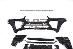 BMW X6 M60i xDrive40i G06 LCI 2024-ON with Aftermarket Parts - X6M Conversion Upgrade Style Front Bumper PP Polypropylene from DuPont Tech