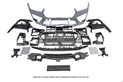 BMW X6 M60i xDrive40i G06 LCI 2024-ON with Aftermarket Parts - X6M Conversion Upgrade Style Front Bumper PP Polypropylene from DuPont Tech