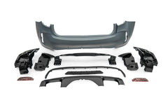BMW X6 M50d xDrive50i s/xDrive35i xDrive40d xDrive30d F16 (Both Fits Pre-LCI &  LCI) 2015 2016 2017 2018 2019 with Aftermarket Parts - X6M Conversion Upgrade Style Rear Bumper PP Polypropylene from DuPont Tech