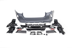 BMW X6 M60i xDrive40i G06 LCI 2024-ON with Aftermarket Parts - X6M Conversion Upgrade Style Rear Bumper PP Polypropylene from DuPont Tech