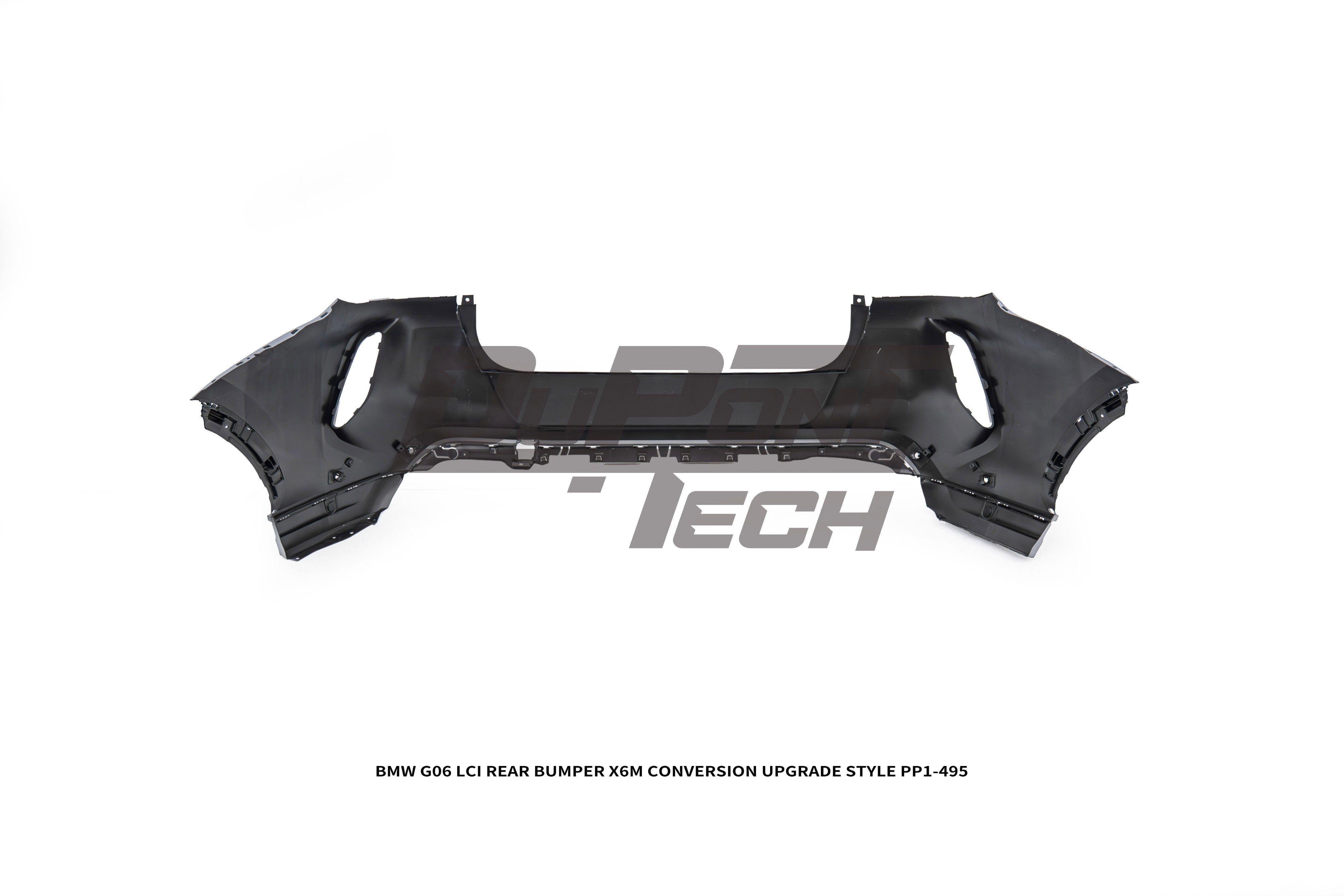 BMW X6 M60i xDrive40i G06 LCI 2024-ON with Aftermarket Parts - X6M Conversion Upgrade Style Rear Bumper PP Polypropylene from DuPont Tech