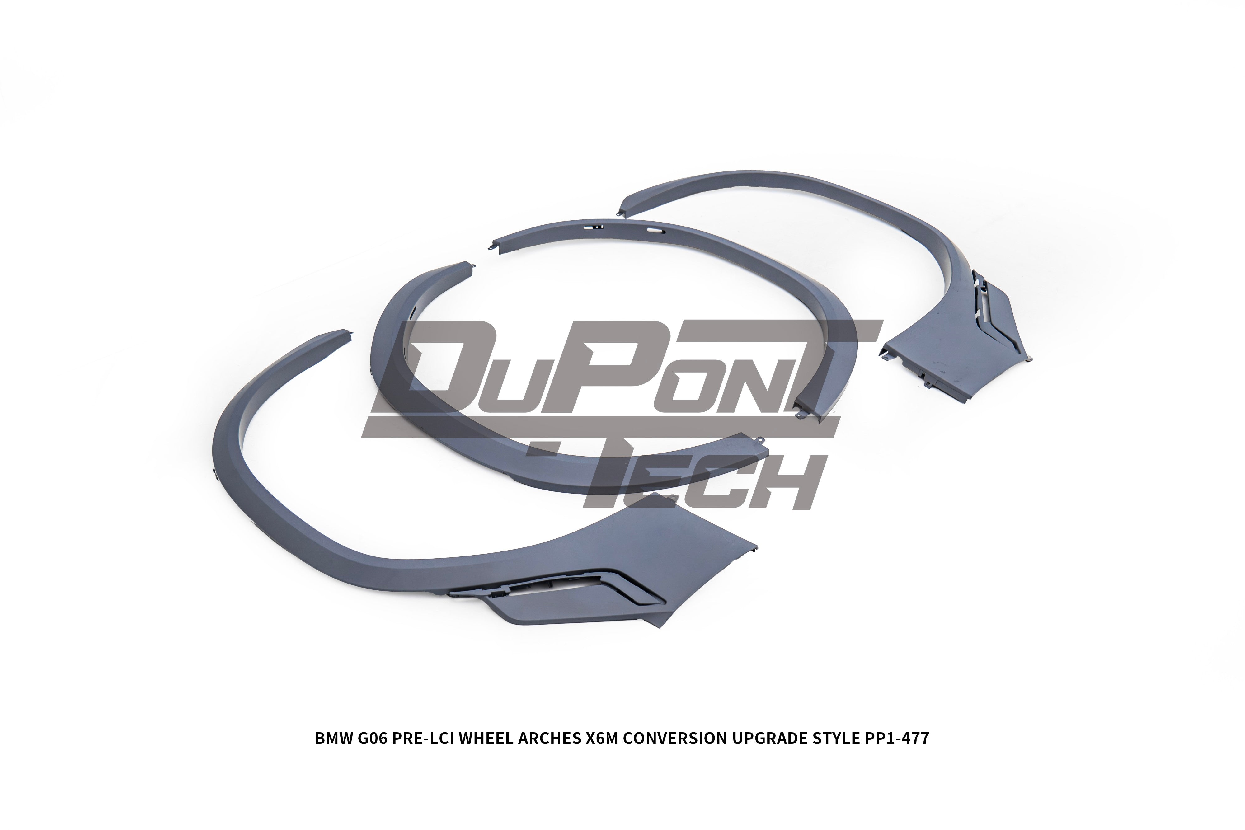 BMW X6 M50i x/s Drive40i G06 Pre-LCI 2020 2021 2022 2023 with Aftermarket Parts - X6M Conversion Upgrade Style Wheel Arches PP Polypropylene from DuPont Tech