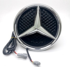 Mercedes Benz C-Class C63S C63 C43 AMG C450 C400 C300 W205 Pre-Facelift 2015 2016 2017 2018 with Aftermarket Parts - V1 Silver Chrome Mercedes Benz Light Up Emblem Illuminated Star Light ABS from DuPont Tech
