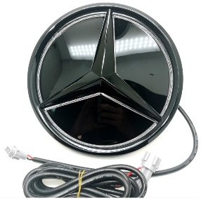 Mercedes Benz GL-Class GLS63 AMG GL450 GL550 X166 2013 2014 2015 2016 2017 with Aftermarket Parts - V2 Blacked Out Mercedes Benz Light Up Emblem Illuminated Star Light ABS from DuPont Tech