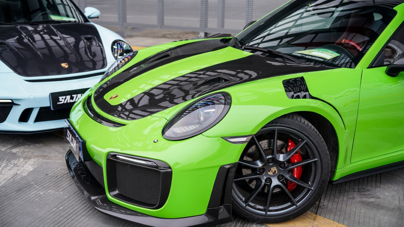 Porsche 991.1 Carrera Base/S/T/4/4S/Targa 4/ Targa 4S/GTS/Turbo/Turbo S/GT3/GT3RS 2012 2013 2014 2015 2016 &amp; 991.2 Carrera Base/S/T/4/4S/Targa 4/ Targa 4S/GTS/Turbo/Turbo S 2017 2018 2019 (designed to be installed on DuPont Tech GT2RS conversion front bumper ONLY) with Aftermarket Parts - GT2 Conversion Style Front Lip Dry Pre-preg Carbon Fiber from Dupont Tech
