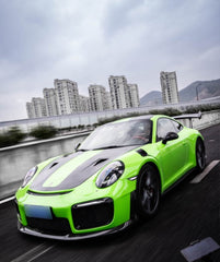Porsche 991.1 Carrera Base/S/T/4/4S/Targa 4/ Targa 4S/GTS/Turbo/Turbo S/GT3/GT3RS 2012 2013 2014 2015 2016 &amp; 991.2 Carrera Base/S/T/4/4S/Targa 4/ Targa 4S/GTS/Turbo/Turbo S 2017 2018 2019 (designed to be installed on DuPont Tech GT2RS conversion front bumper ONLY) with Aftermarket Parts - GT2 Conversion Style Front Lip Dry Pre-preg Carbon Fiber from Dupont Tech