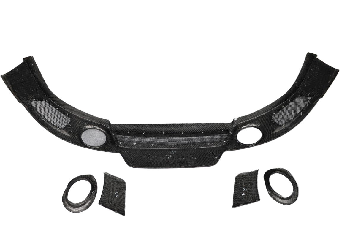 Porsche 991.1 Carrera Base/S/T 2012 2013 2014 2015 2016 & 991.2 Carrera Base/S/T 2017 2018 2019 (designed to be installed on DuPont Tech GT2RS conversion rear bumper ONLY) with Aftermarket Parts - GT2RS Conversion Style Rear Diffuser Dry Pre-preg Carbon Fiber from Dupont Tech