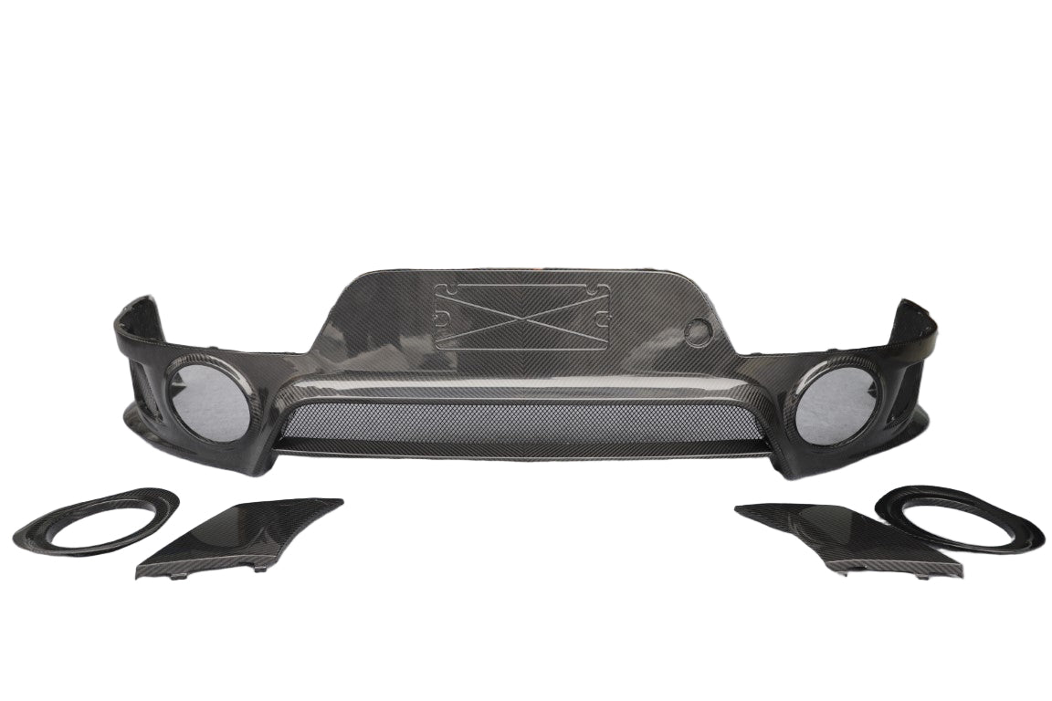 Porsche 991.1 Carrera Base/S/T 2012 2013 2014 2015 2016 & 991.2 Carrera Base/S/T 2017 2018 2019 (designed to be installed on DuPont Tech GT2RS conversion rear bumper ONLY) with Aftermarket Parts - GT2RS Conversion Style Rear Diffuser Dry Pre-preg Carbon Fiber from Dupont Tech