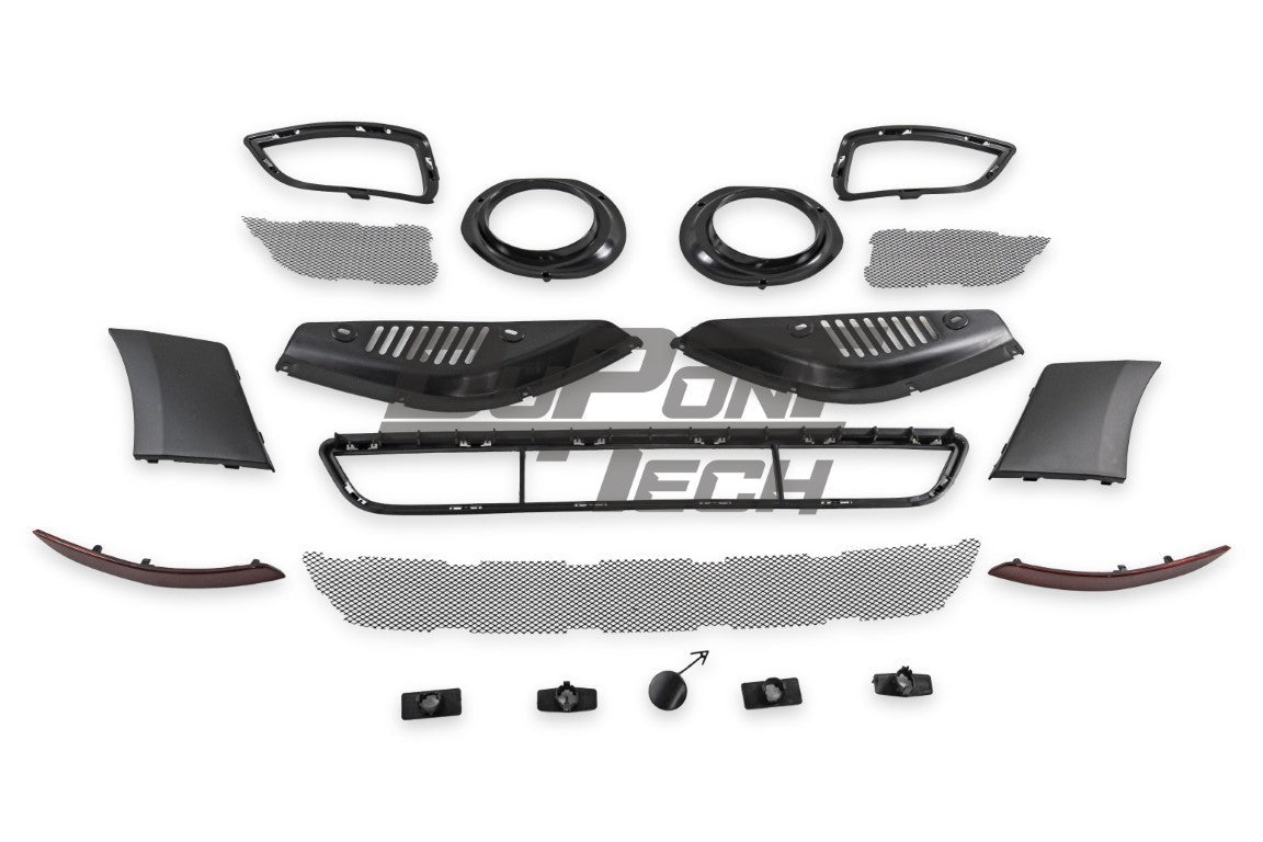 Porsche 911 991.2 Carrera Base/S/T 2017 2018 2019 with Aftermarket Parts – GT2RS Conversion Style Rear Bumper & Trims PP Polypropylene / Dry Pre-preg Carbon Fiber from Dupont Tech