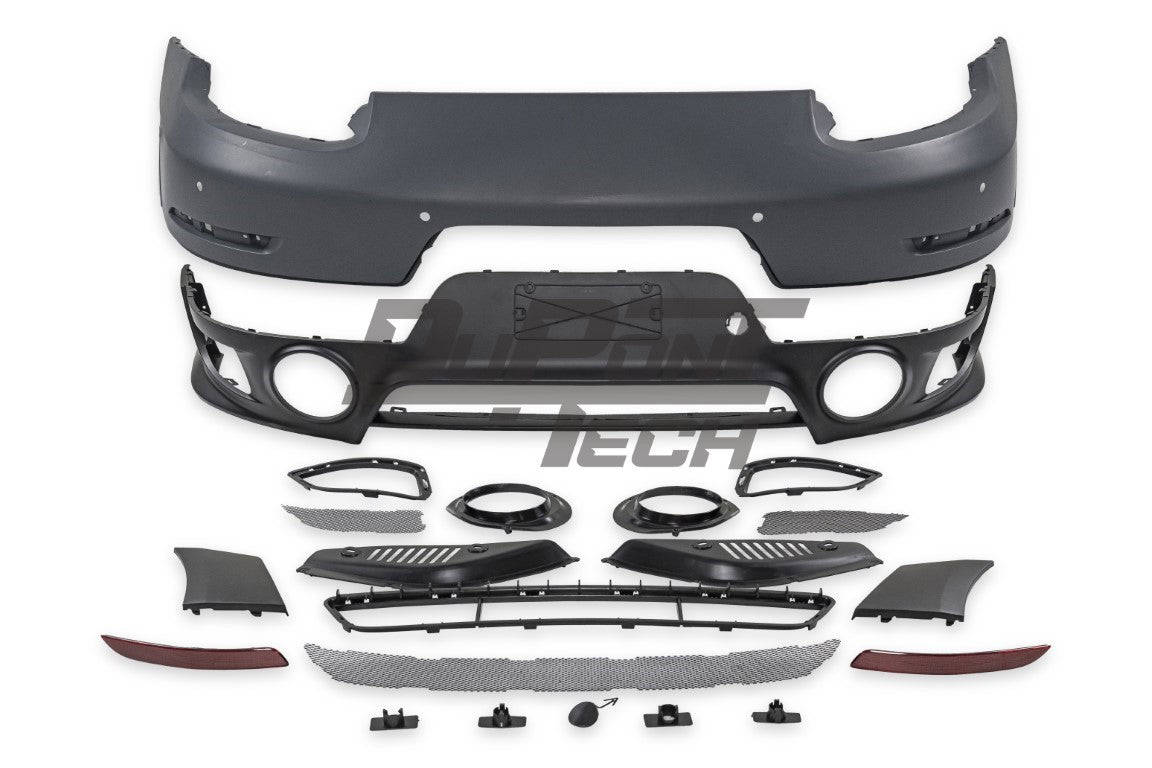 Porsche 911 991.2 Carrera Base/S/T 2017 2018 2019 with Aftermarket Parts – GT2RS Conversion Style Rear Bumper & Trims PP Polypropylene / Dry Pre-preg Carbon Fiber from Dupont Tech