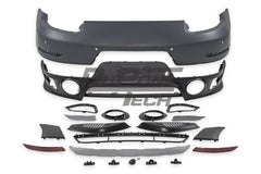 Porsche 911 991.2 Carrera Base/S/T 2017 2018 2019 with Aftermarket Parts – GT2RS Conversion Style Rear Bumper & Trims PP Polypropylene / Dry Pre-preg Carbon Fiber from Dupont Tech